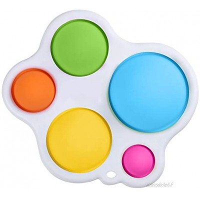 WANSTORE98 Pop Bubble Sensory Fidget Toys Pop Bubble Jouet Anti-Stress,Fidget Toys Anti-Stress Jouet en Silicone Souple pour Les Personnes atteintes d'autisme