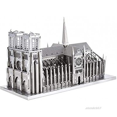 TONG Modèle de métal Adulte 3D-Notre Dame de Paris DIY DIY Puzzle en métal 3D Adulte Cadeau
