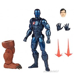 Hasbro Marvel Legends Series figurine Stealth Iron Man de 15 cm design et articulations premium 5 accessoires et pièce Build-a-Figure