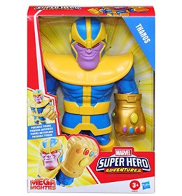 Playskool Heroes Mega Mighties Marvel Super Hero Adventures Thanos Figurine à Collectionner 25 cm Jouets pour Enfants à partir de 3 Ans F0022ES1