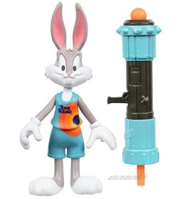 Space Jam 2 : A New Legacy Figurine officielle de collection de 13cm articulée : Bugs Bunny avec accessoires ACME Blaster 3000