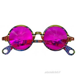 Sparkling John Lennon's Kaleidoscope Glasses with Pink Lenses by Izgut Ltd