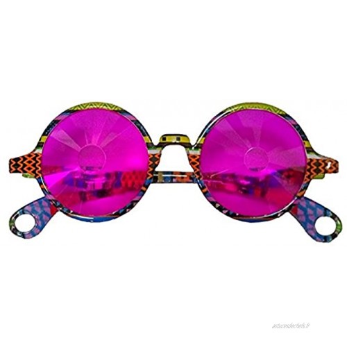 Sparkling John Lennon's Kaleidoscope Glasses with Pink Lenses by Izgut Ltd
