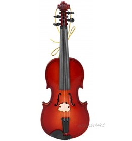 Modèle d'instrument de musique instrument de musique de violon miniature en bois modèle de violon miniature cadeau ornement décoratif pour la décoration de la maison pour cadeau pour14cm