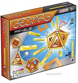 Geomag Classic 461 Panels Constructions Magnétiques et Jeux Educatifs GMP04 Multicolore 50 Pièces